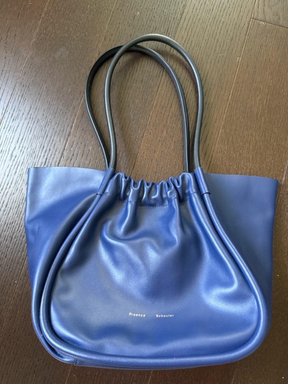 Proenza Schouler Royal Blue Leather Drawstring Shoulder Tote
